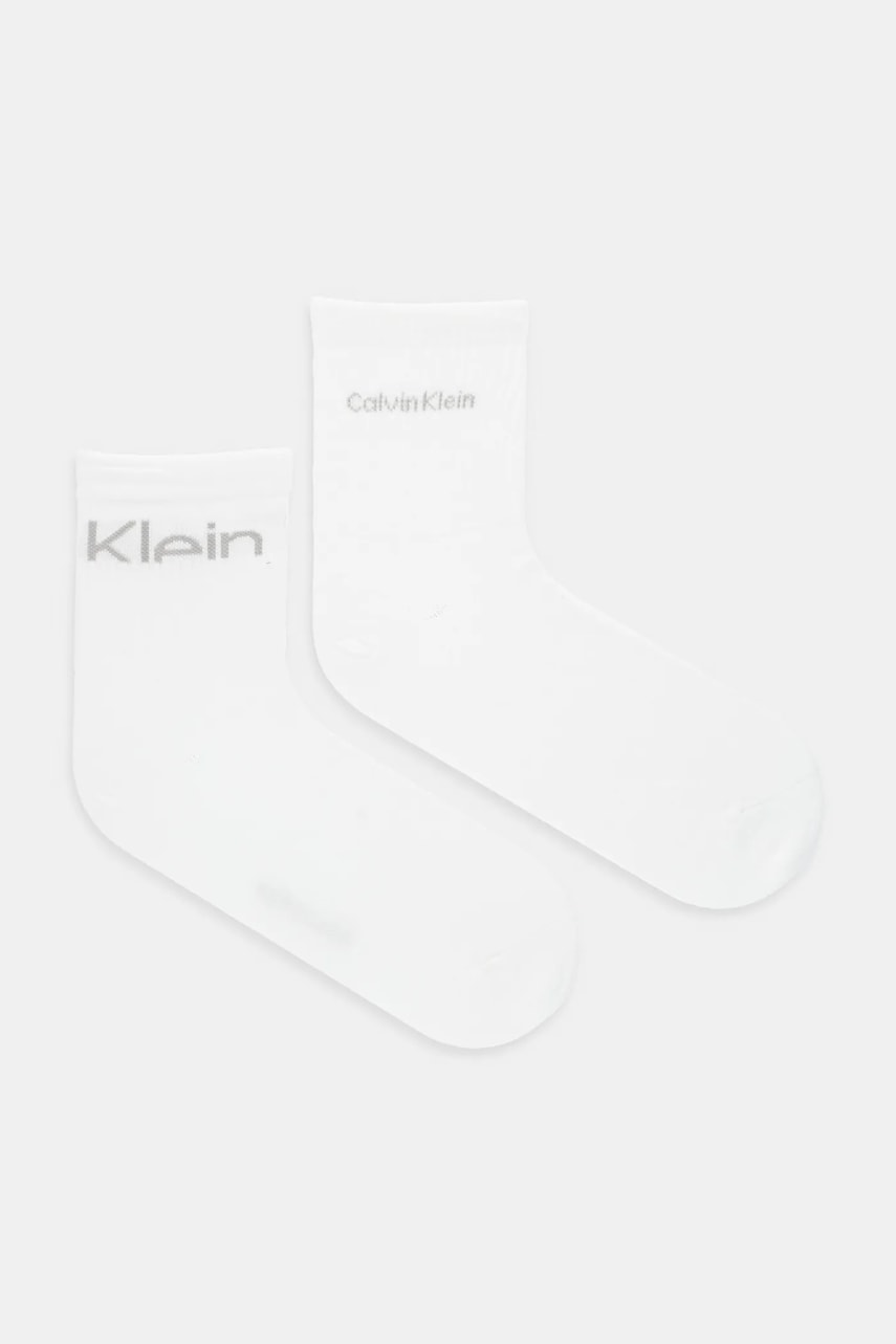 Levně Ponožky Calvin Klein Jeans 2-pack bílá barva, 701235518