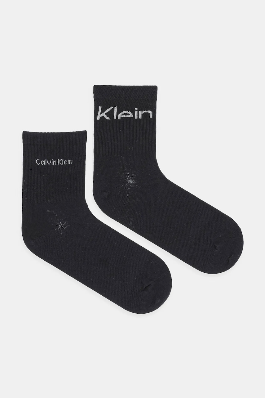 Levně Ponožky Calvin Klein Jeans 2-pack černá barva, 701235518