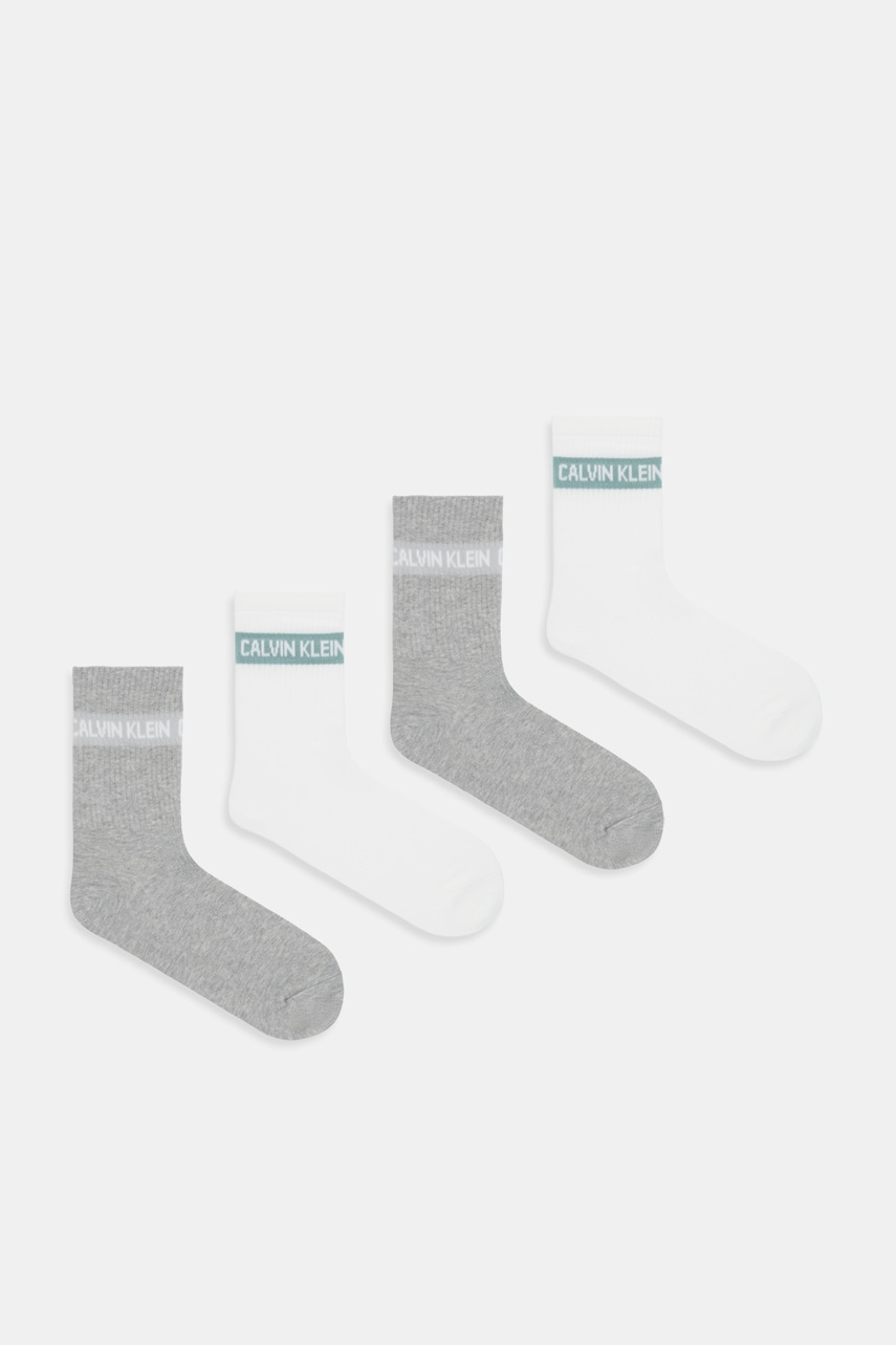 Levně Ponožky Calvin Klein Jeans 4-pack šedá barva, 701235385