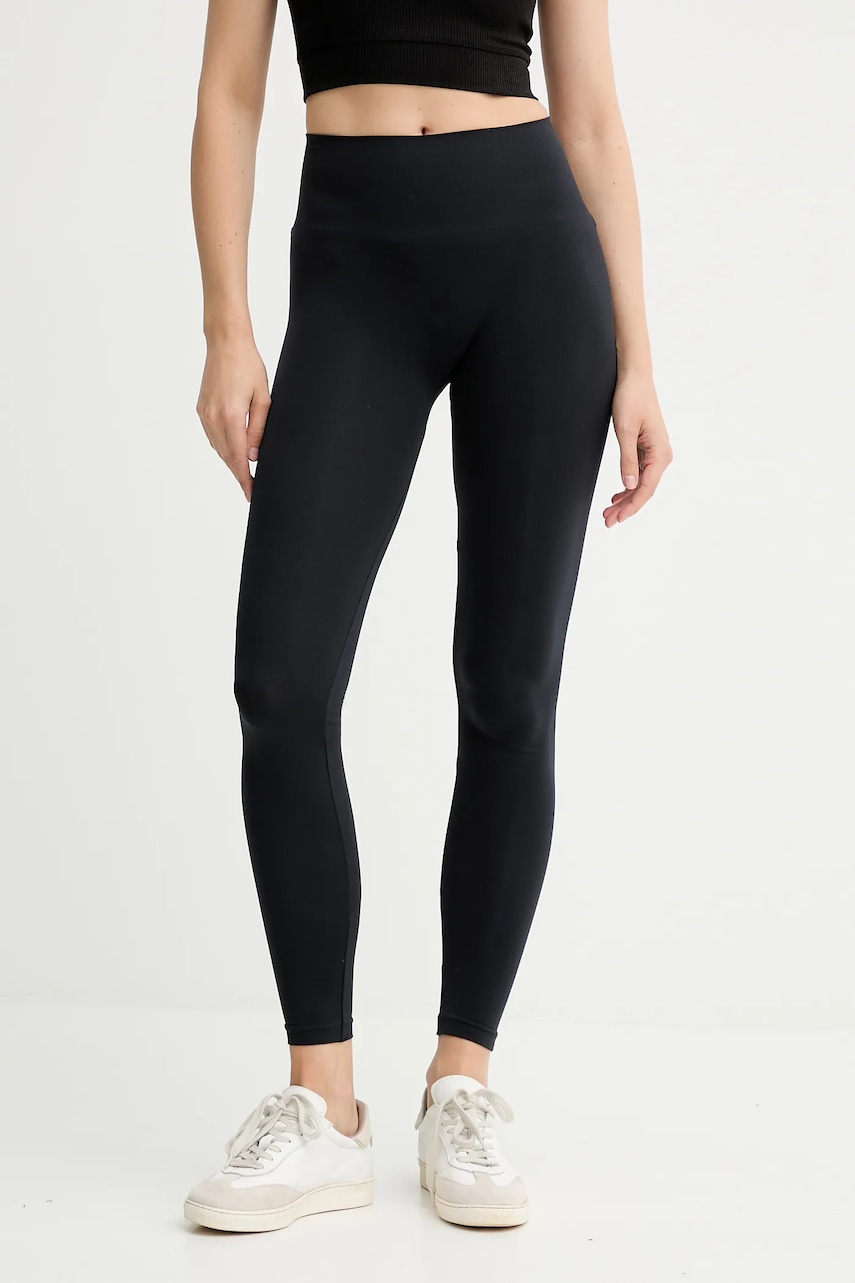 Levně Legíny Calvin Klein dámské, černá barva, 701233681