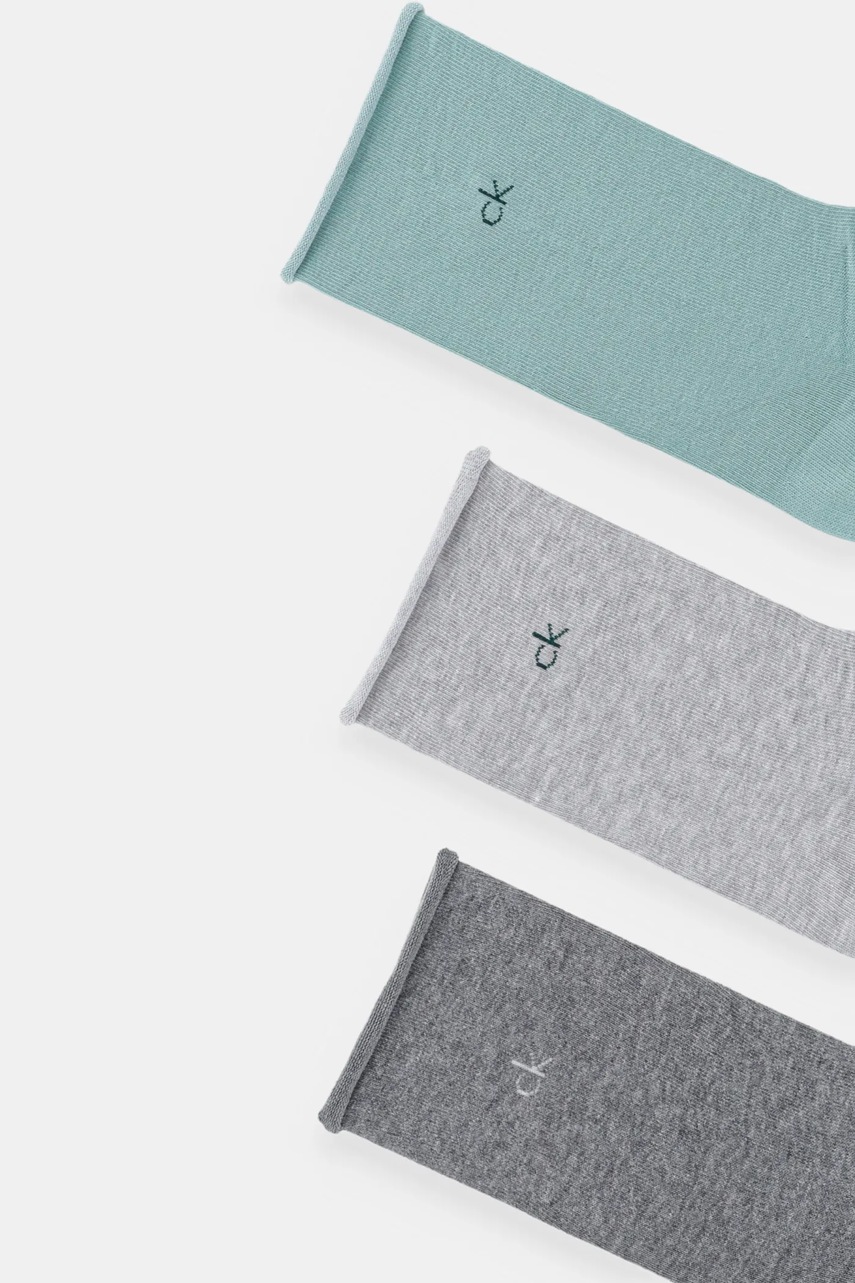 Носки Calvin Klein 3 шт цвет зелёный 701234368