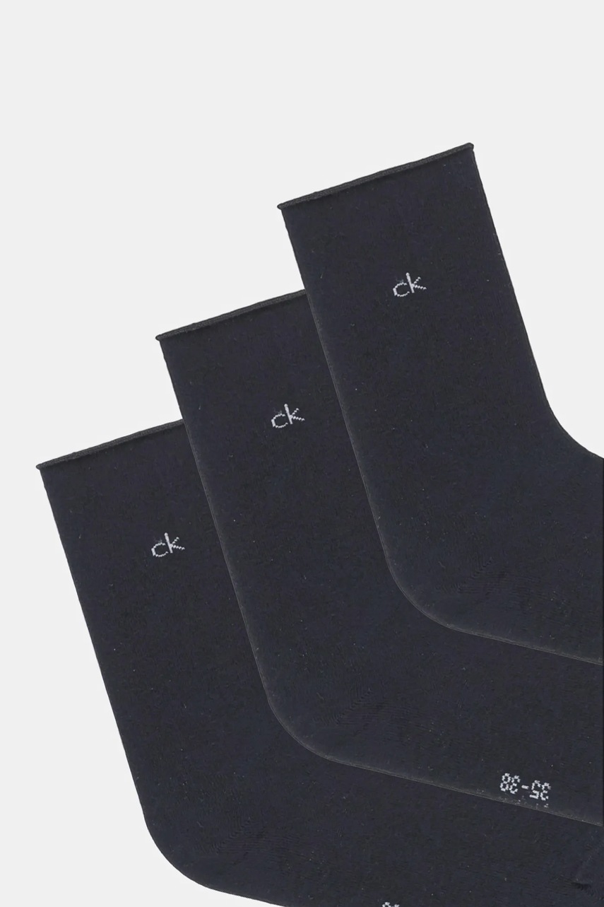 Носки Calvin Klein 3 шт цвет чёрный 701234368