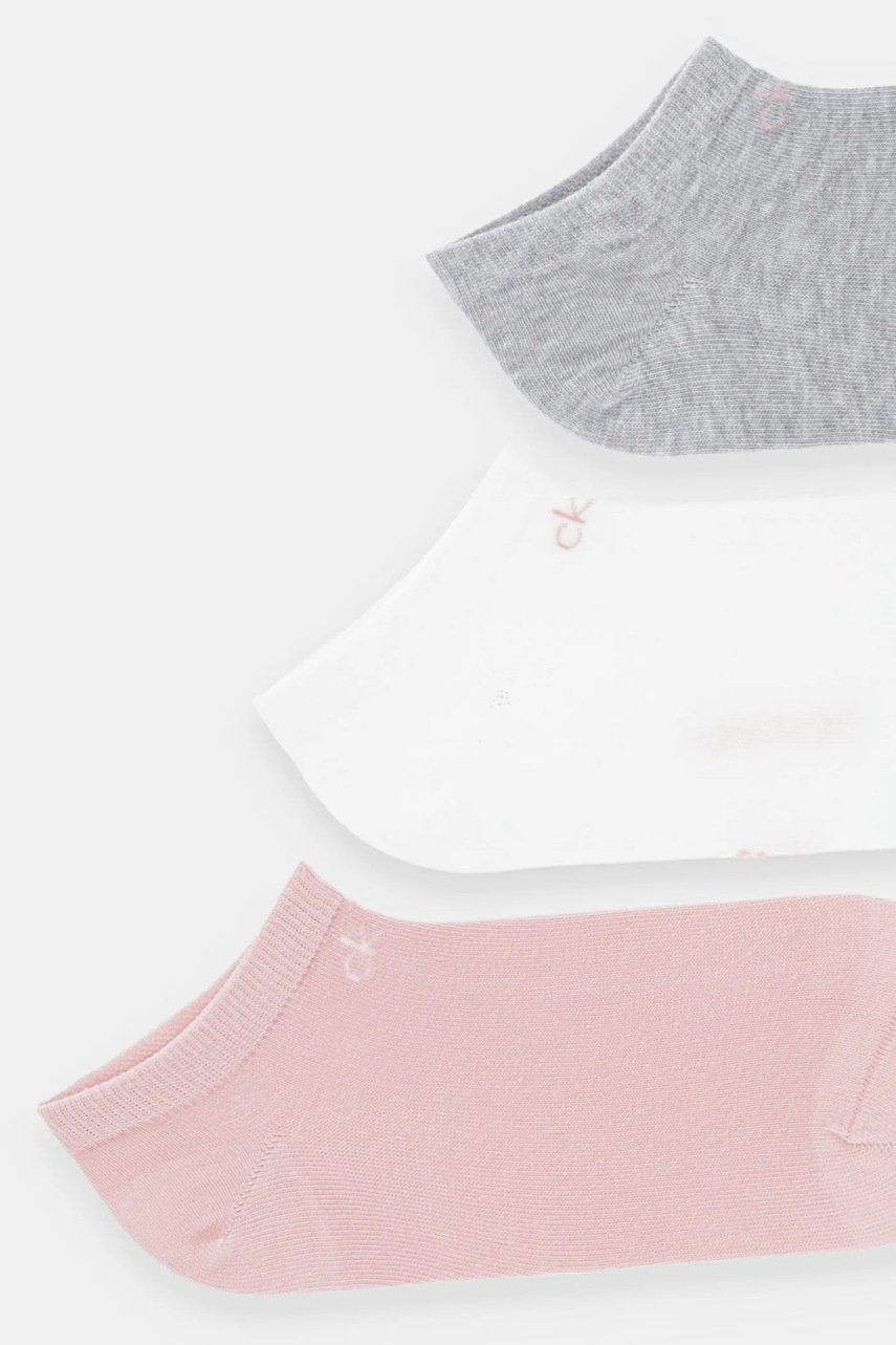Короткие носки Calvin Klein 3 шт цвет белый 701234369