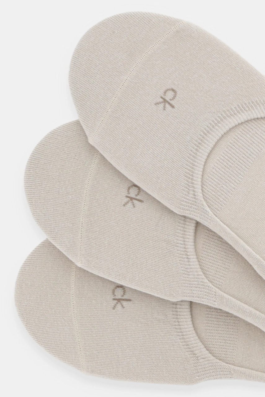 Короткие носки Calvin Klein 3 шт цвет бежевый 701234370