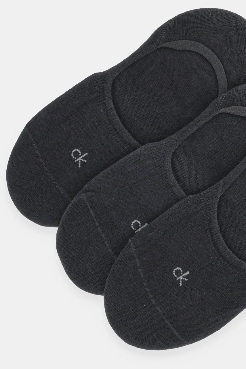 Короткие носки Calvin Klein 3 шт цвет чёрный 701234370