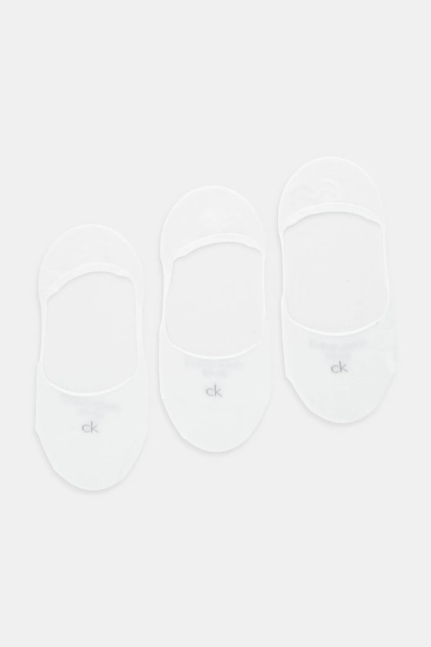 Levně Ponožky Calvin Klein 3-pack bílá barva, 701234371