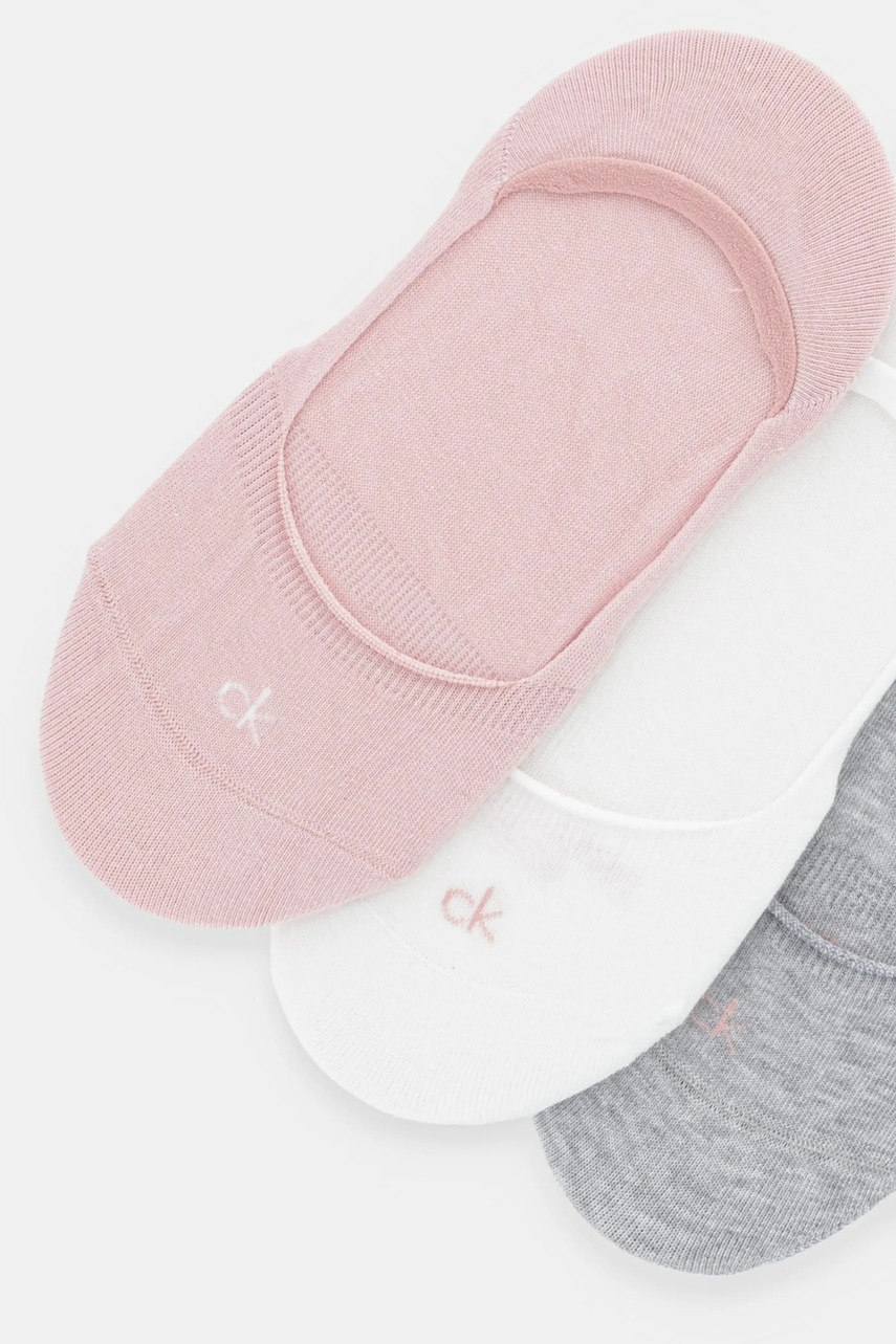 Носки Calvin Klein 3 шт цвет розовый 701234371