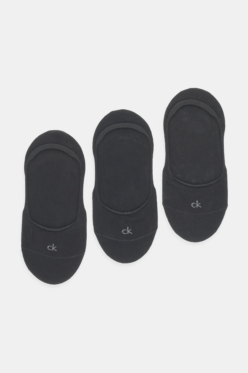 Levně Ponožky Calvin Klein 3-pack černá barva, 701234371