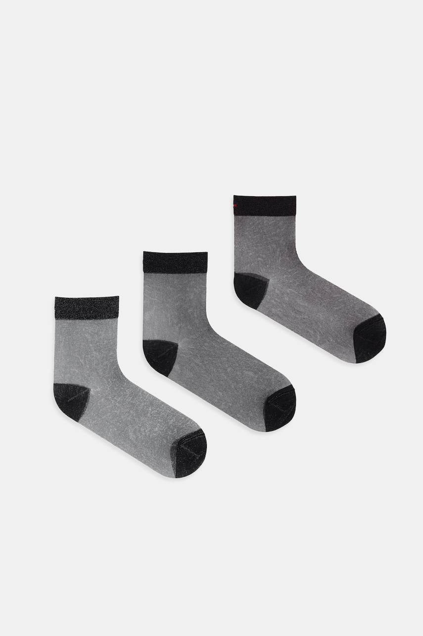 Levně Ponožky Tommy Hilfiger 3-pack černá barva, 701236463