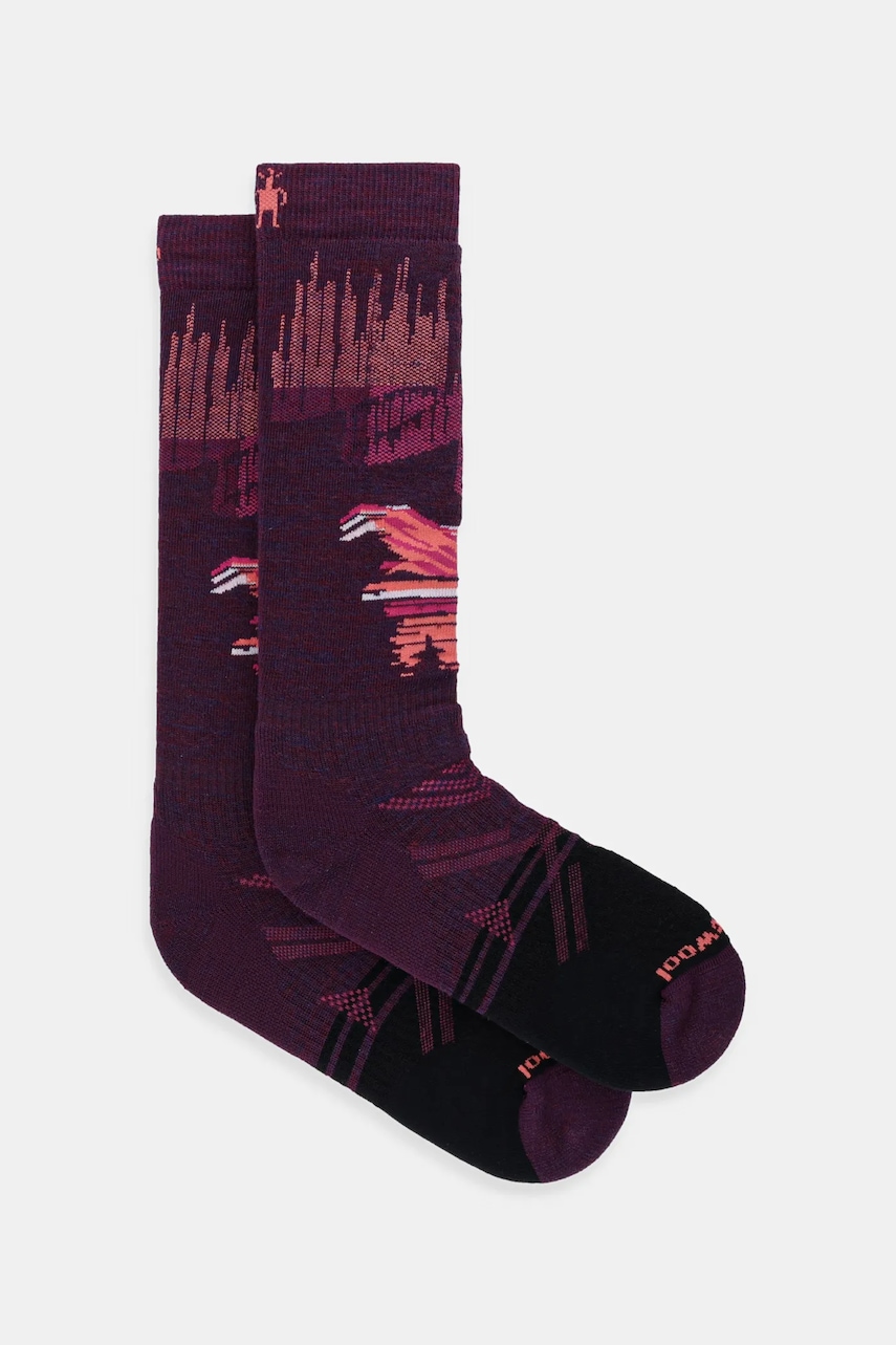 Smartwool ciorapi de schi culoarea violet, SW002908