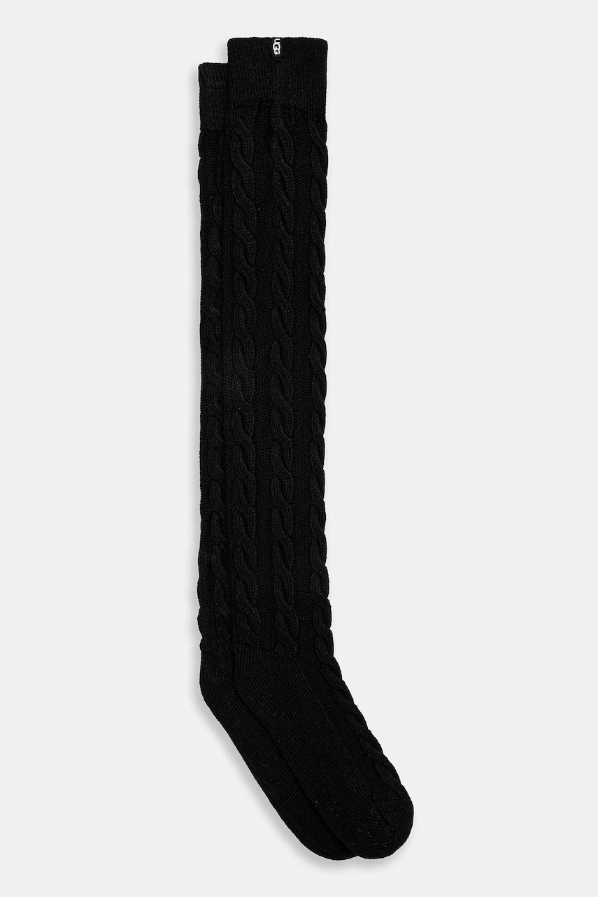 UGG ciorapi peste genunchi ZANIKA culoarea negru, 1171626