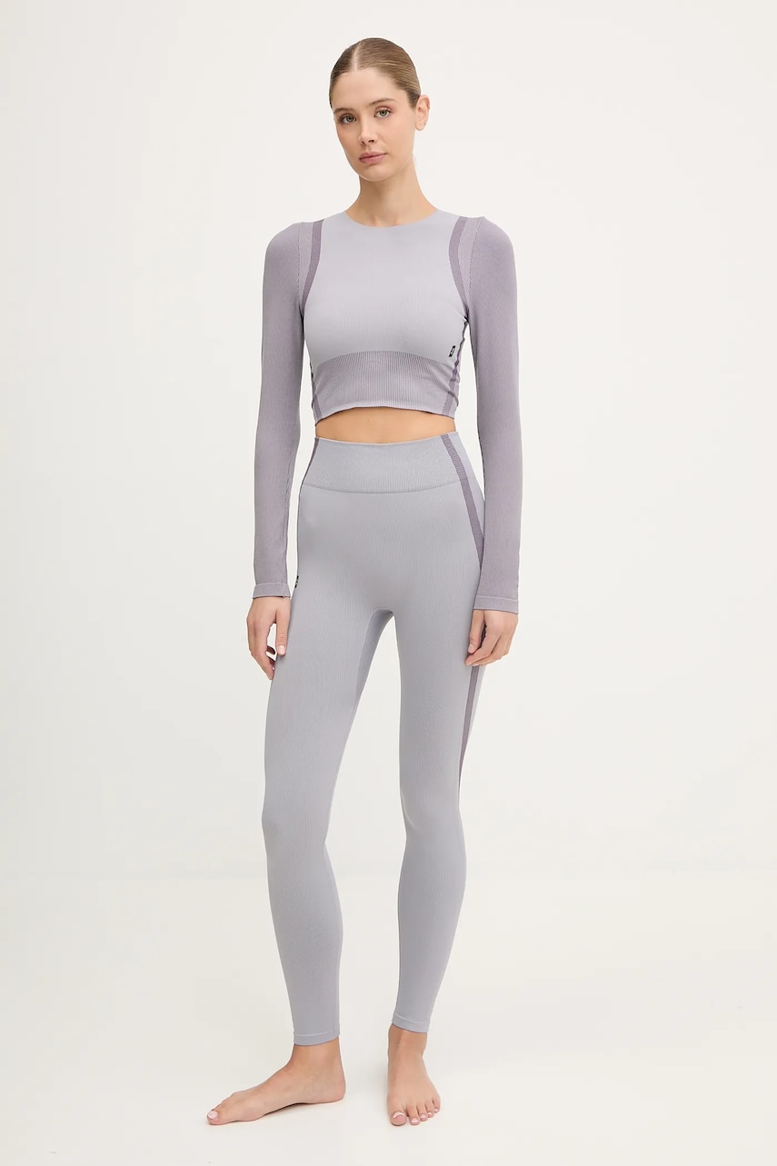 Леггинсы для йоги ON running Studio цвет фиолетовый узор 1WF10353857 Леггинсы для йоги ON running Studio цвет фиолетовый узор 1WF10353857