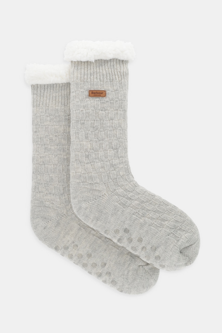 Barbour șosete din amestec de lână culoarea gri, LAC0297