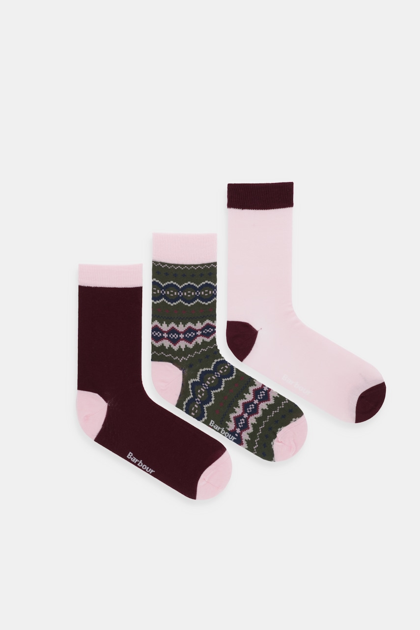 Barbour șosete 3-pack culoarea verde, LGS0102