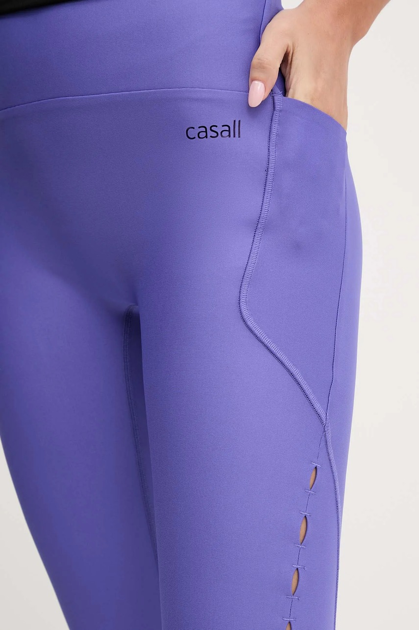 Κολάν προπόνησης Casall χρώμα: μοβ, 25241 φωτογραφία