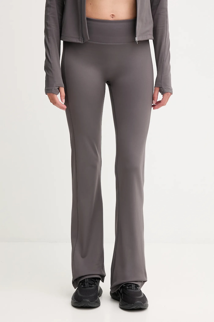 Casall pantaloni de antrenament Soft Touch culoarea gri, uni, 25042
