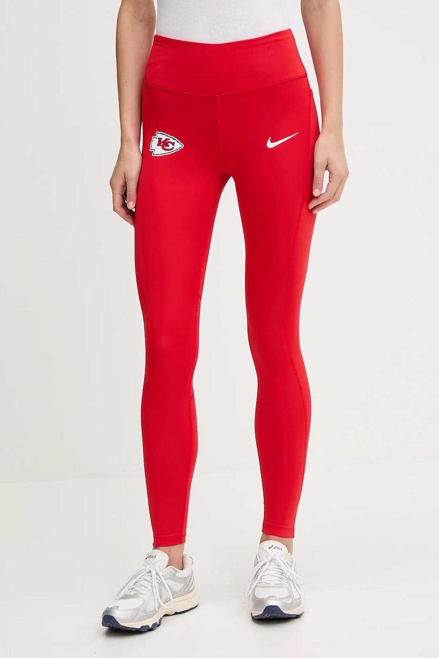 Nike colanti Dri Fit Legging culoarea roșu, cu imprimeu, 01N3-11T2-7G-DUN