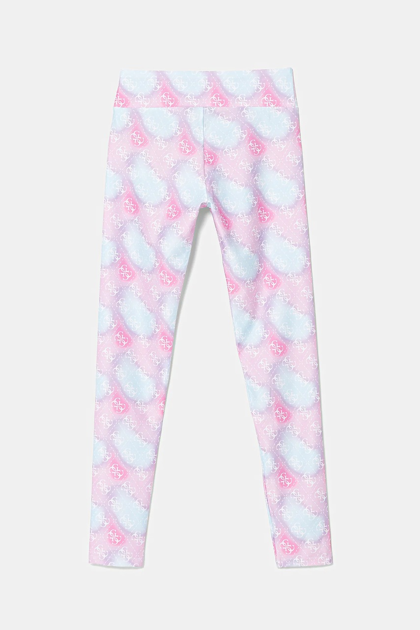 Детские леггинсы Guess цвет розовый узор J5YB00 MC01P
