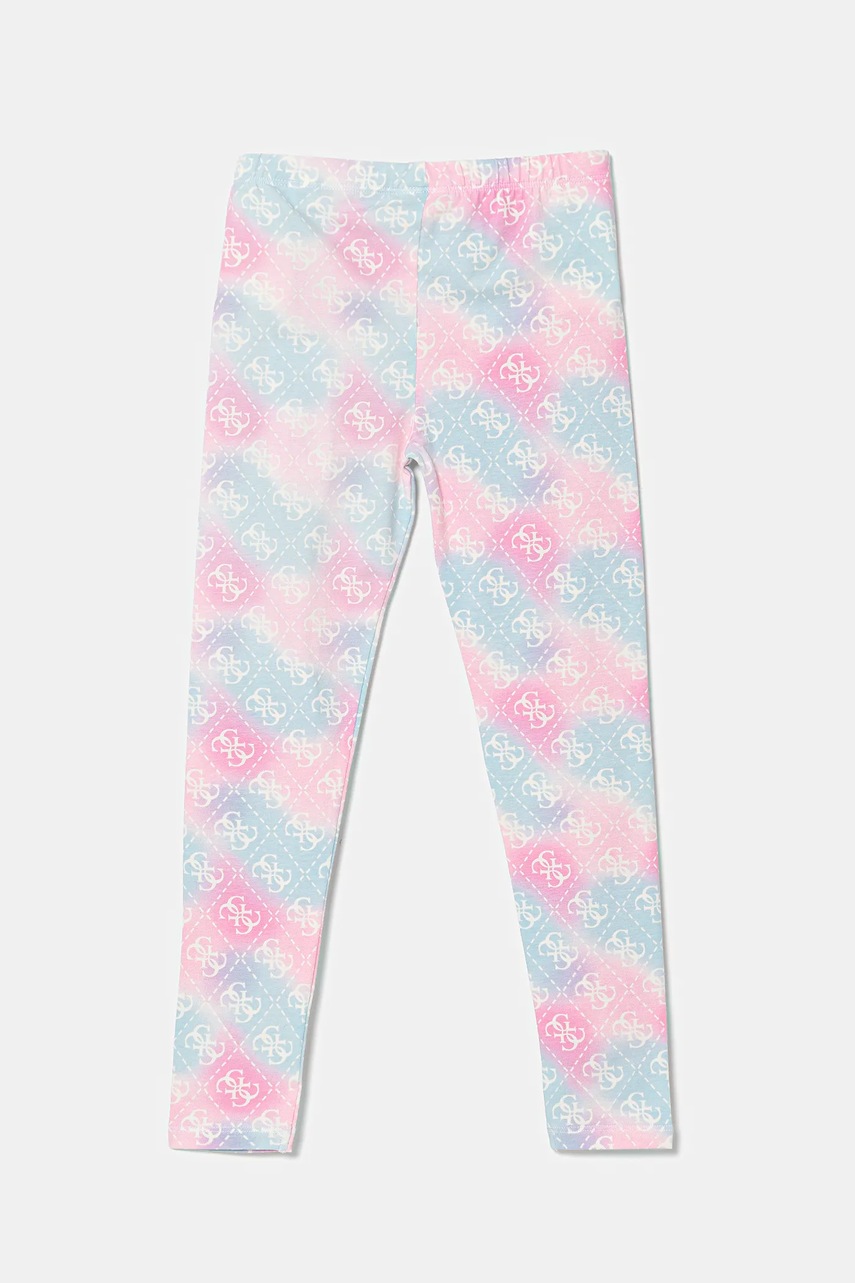 Детские леггинсы Guess цвет розовый узор K5YB00 K6YW4