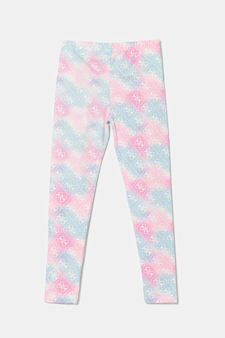 Детские леггинсы Guess цвет розовый узор K5YB00 K6YW4 Детские леггинсы Guess цвет розовый узор K5YB00 K6YW4