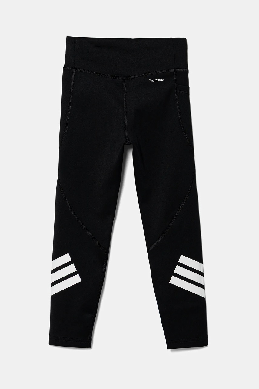 Детские леггинсы adidas цвет чёрный с аппликацией JJ1000