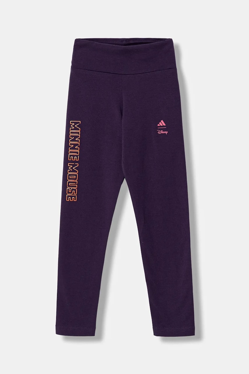 adidas leggins copii culoarea violet, cu imprimeu, JL9192