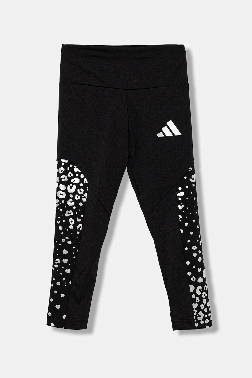 adidas leggins copii culoarea negru, cu imprimeu, JM3843
