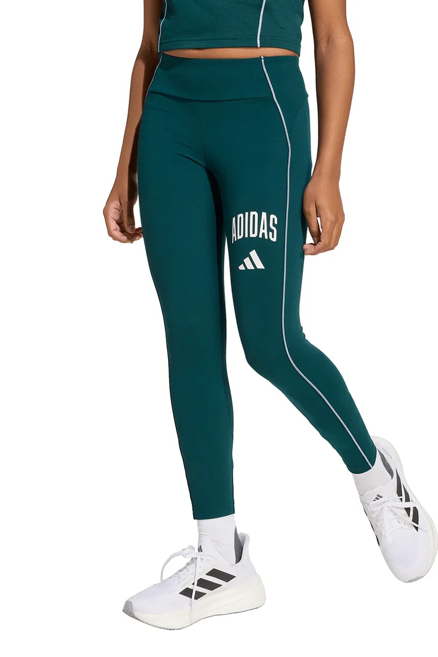 adidas leggins copii culoarea verde, cu imprimeu, JW8655