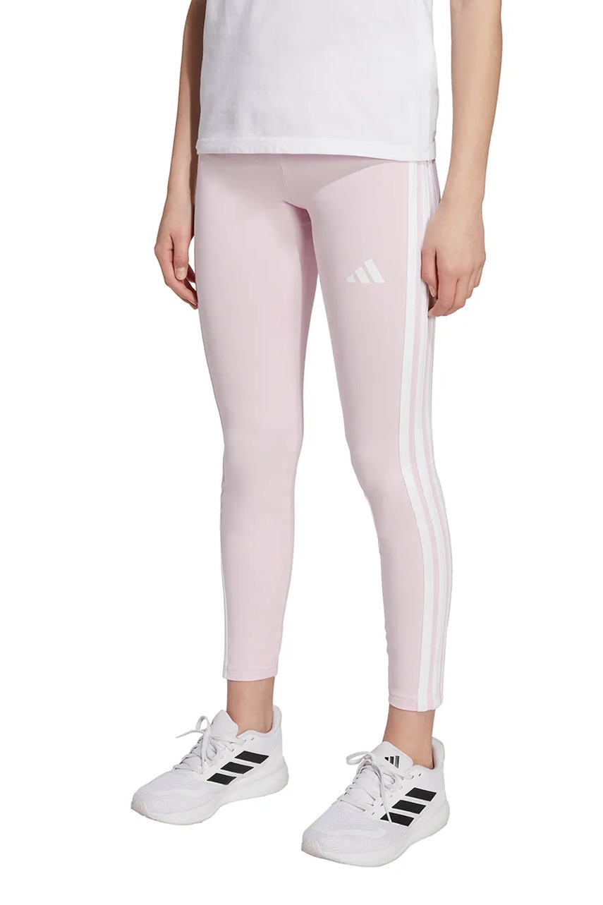 Levně Dětské legíny adidas fialová barva, s aplikací, KB7306