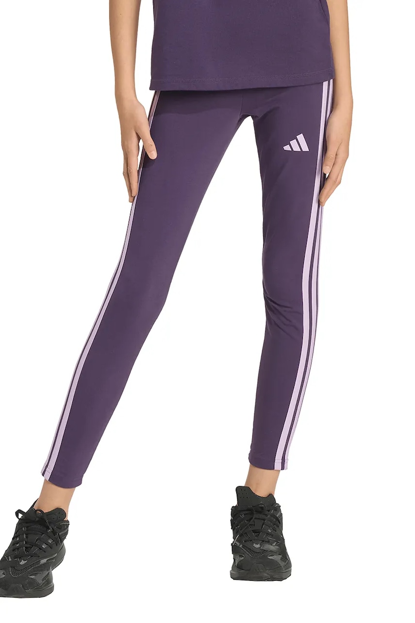adidas leggins copii culoarea violet, uni, JV7321 adidas leggins copii culoarea violet, uni, JV7321