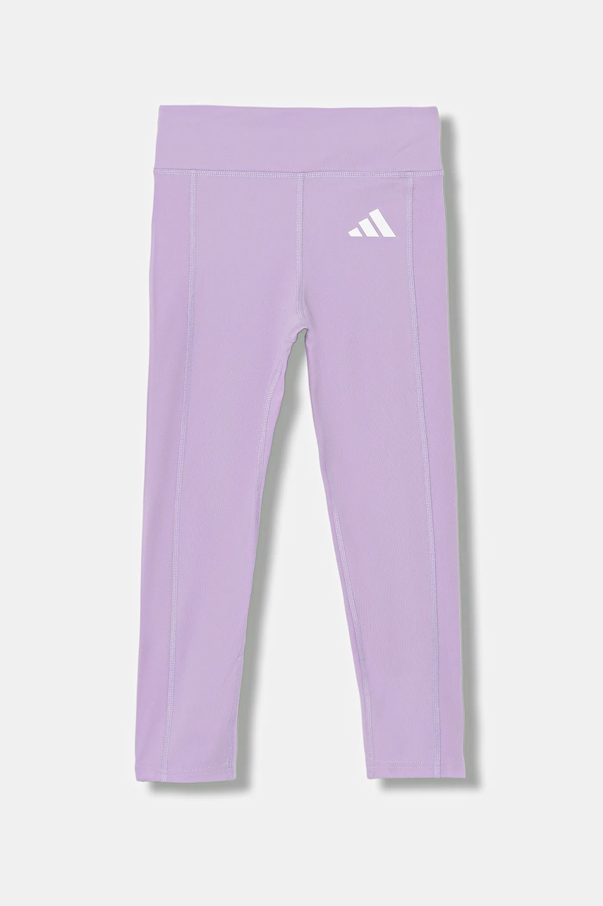 Детские леггинсы adidas цвет фиолетовый с принтом JV9848 Детские леггинсы adidas цвет фиолетовый с принтом JV9848