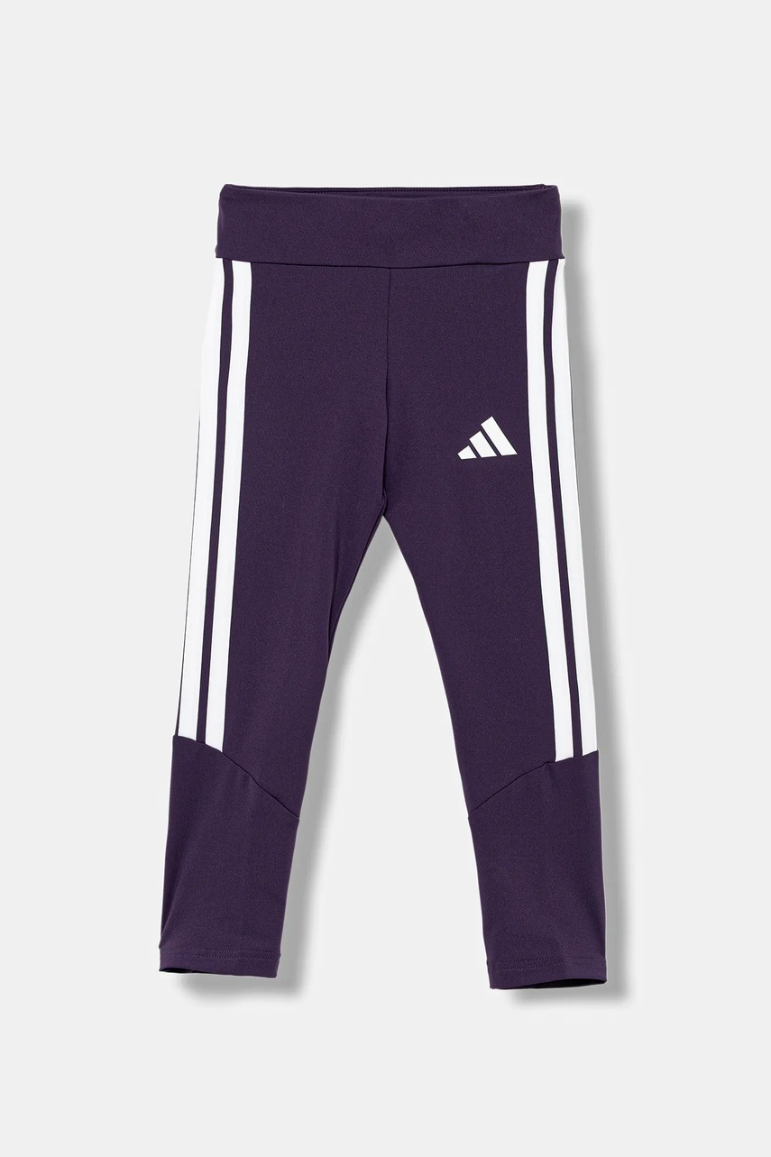 Детские леггинсы adidas цвет фиолетовый с аппликацией JW5028 Детские леггинсы adidas цвет фиолетовый с аппликацией JW5028