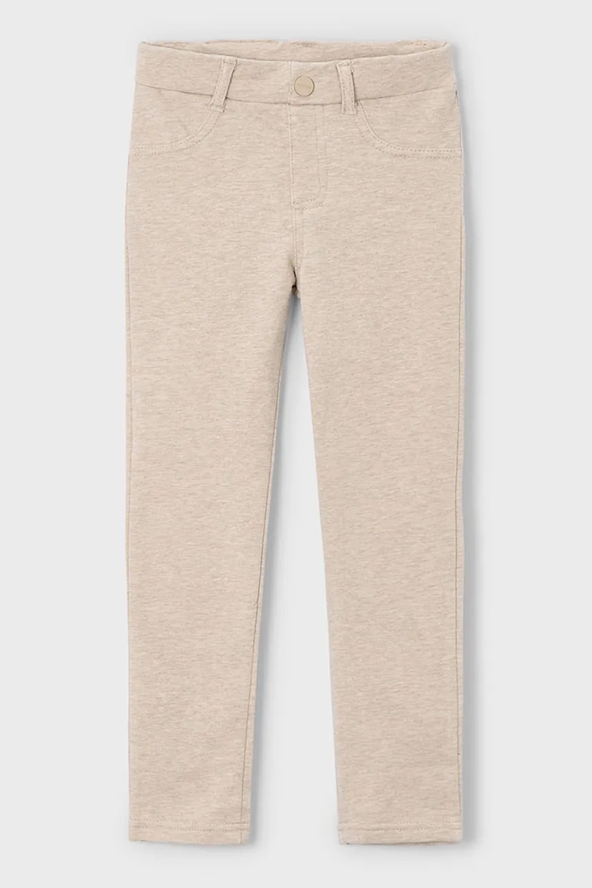 Mayoral leggins copii culoarea bej, uni, 511
