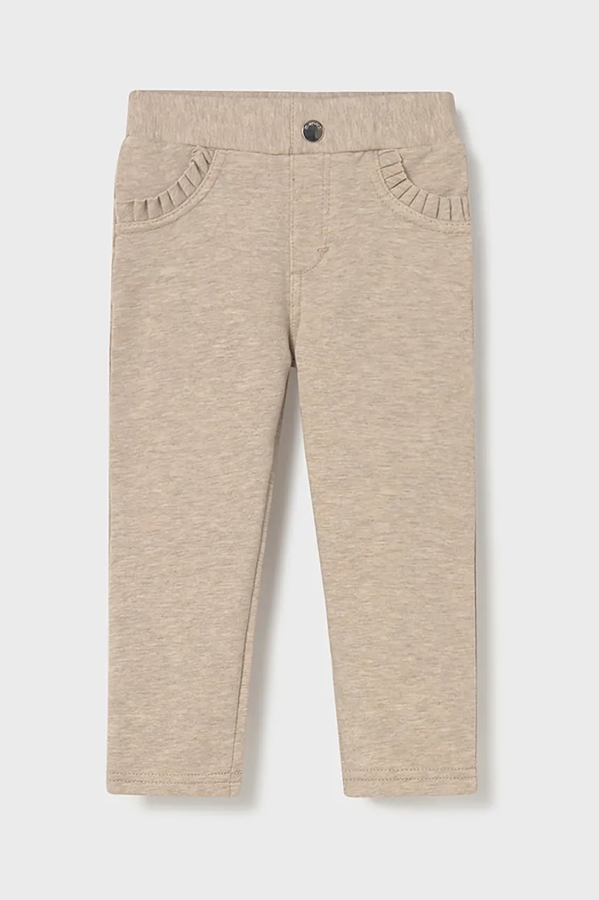 Mayoral pantaloni bebe culoarea maro, 560