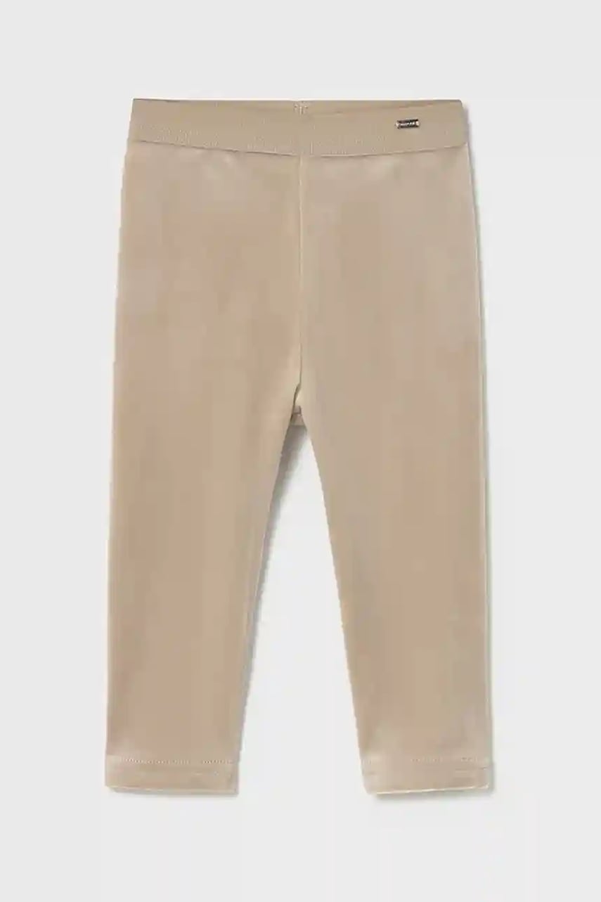 Mayoral leggins bebe culoarea bej, uni, 727