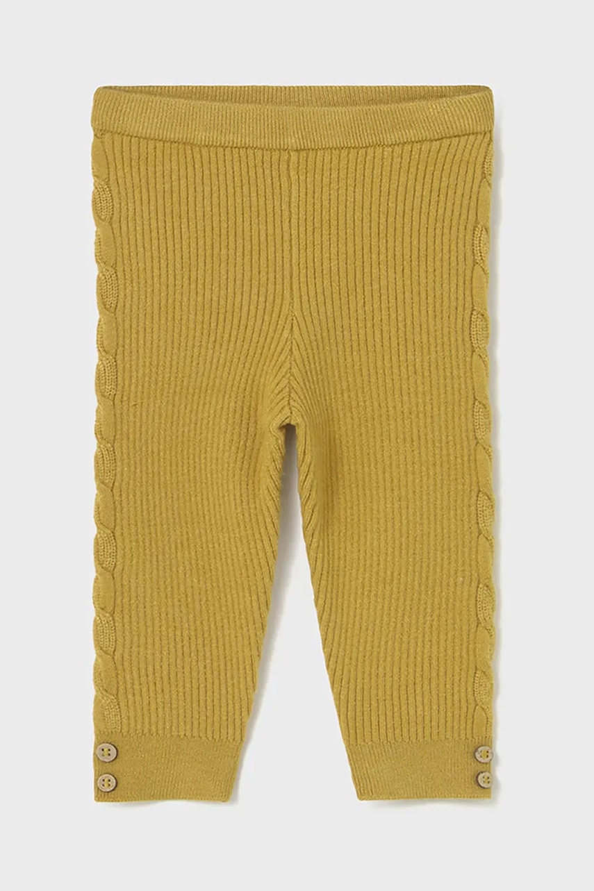Mayoral leggins bebe culoarea galben, uni, 10015