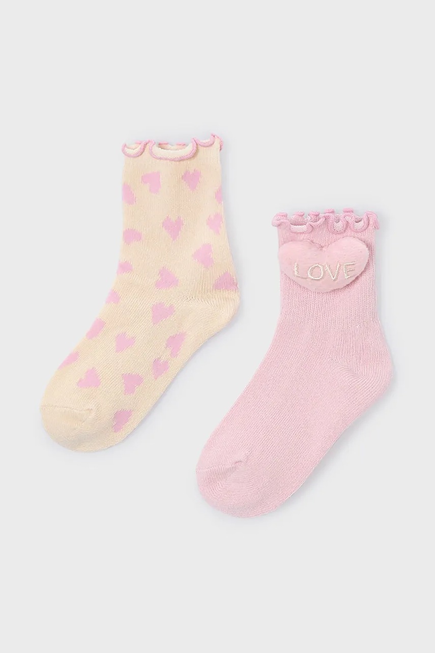 Levně Ponožky Mayoral 2-pack růžová barva, 10054