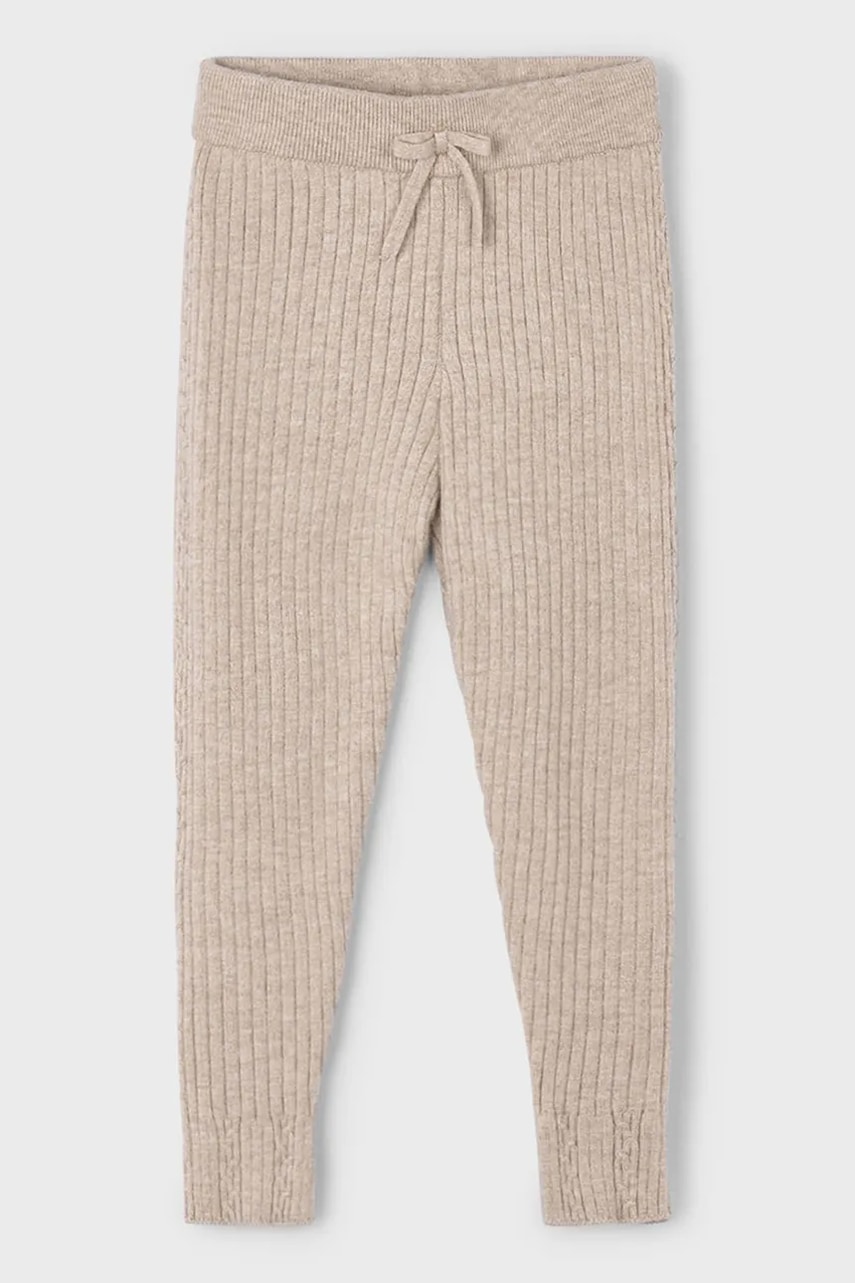Mayoral leggins copii culoarea maro, uni, 10059