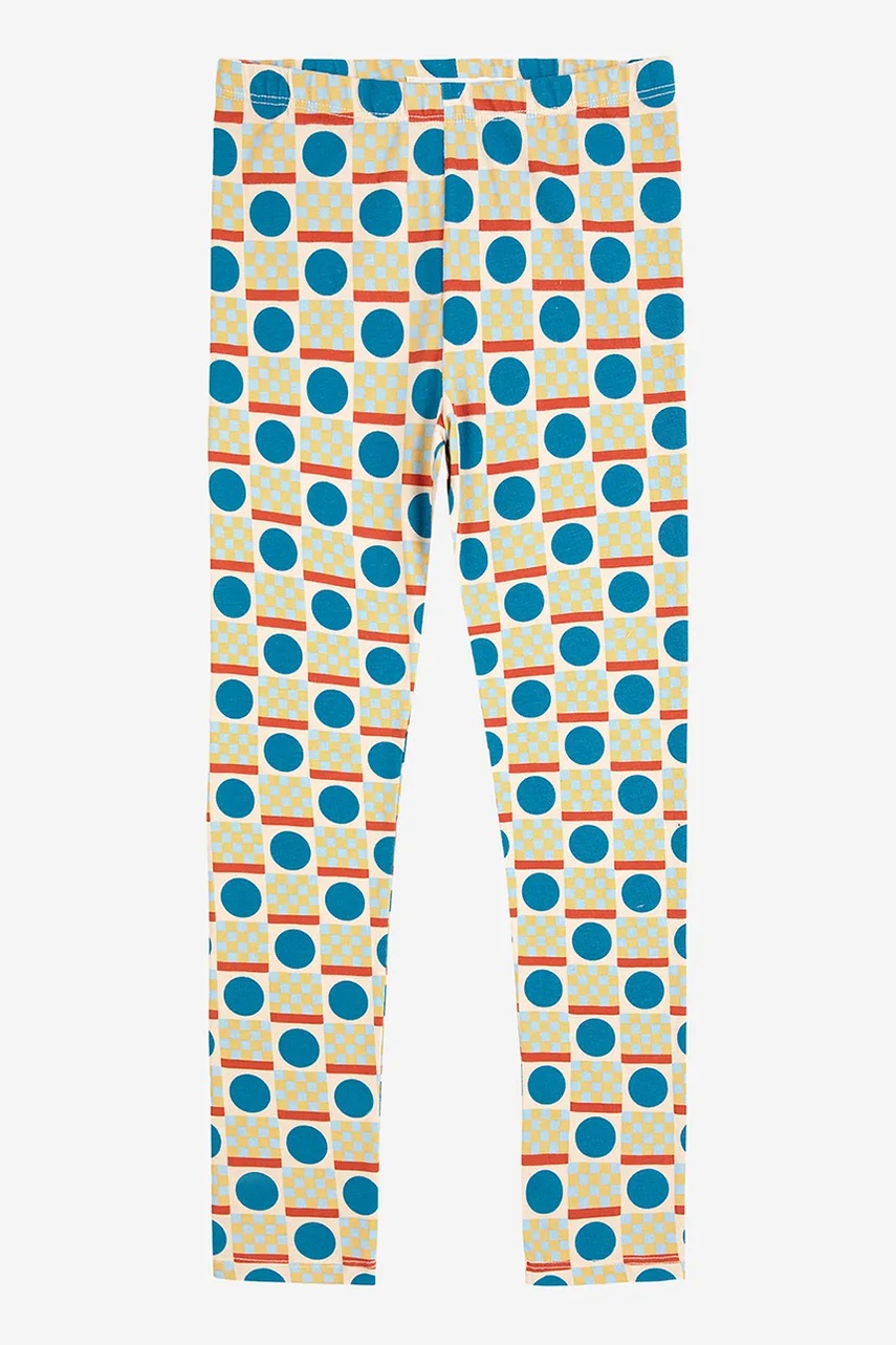 Levně Dětské legíny Bobo Choses Geometric Scacs zelená barva, 225AC061