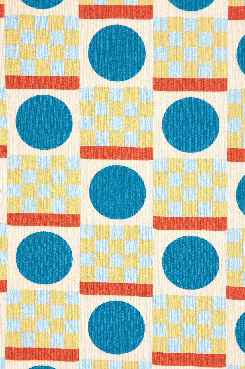 Детские леггинсы Bobo Choses Geometric Scacs цвет зелёный узор 225AC061