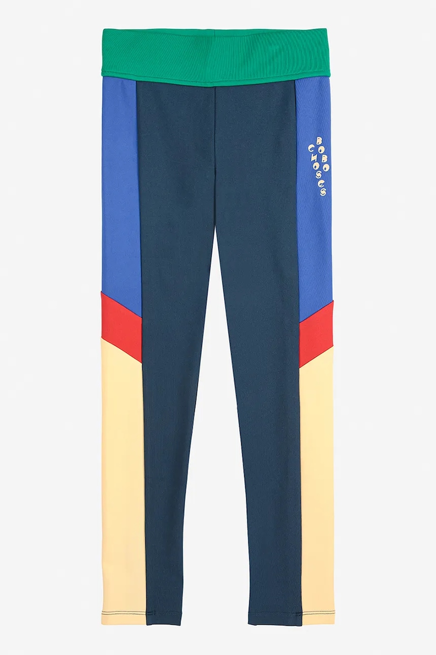 Bobo Choses leggins copii culoarea bleumarin, cu imprimeu, 225AC063