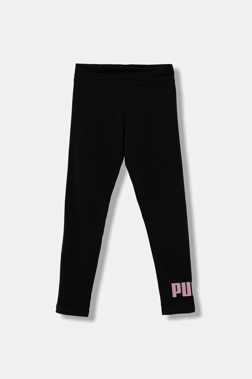 Детские леггинсы Puma ESS 2 COLOR No.1 Logo? Leggings G цвет чёрный с принтом 686073 Детские леггинсы Puma ESS 2 COLOR No.1 Logo? Leggings G цвет чёрный с принтом 686073