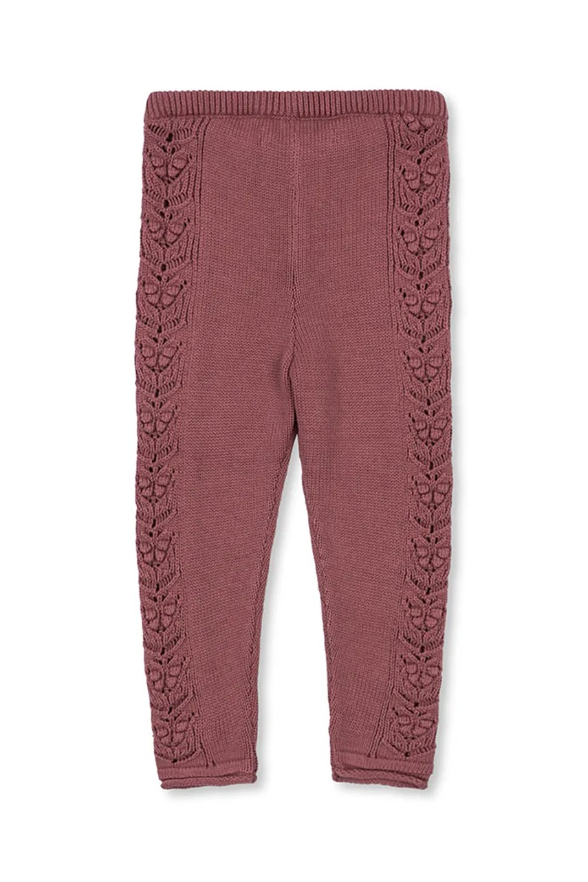 Детские хлопковые леггинсы Konges Sløjd CABBY PANTS GOTS цвет розовый KS103738 Детские хлопковые леггинсы Konges Sløjd CABBY PANTS GOTS цвет розовый KS103738