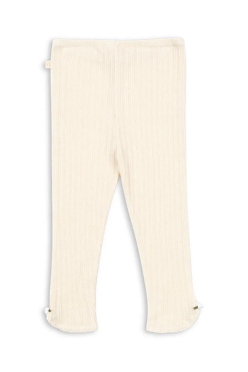 Детские хлопковые леггинсы Konges Sløjd PAPIN PANTS GOTS цвет бежевый однотонные KS103958 Детские хлопковые леггинсы Konges Sløjd PAPIN PANTS GOTS цвет бежевый однотонные KS103958