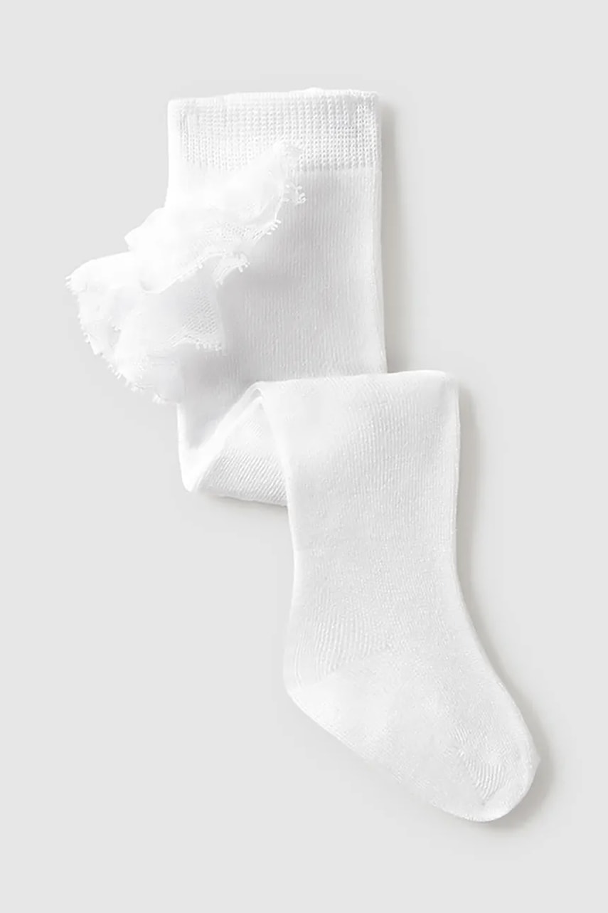 Levně Kojenecké punčocháče Mayoral Newborn bílá barva, 9913