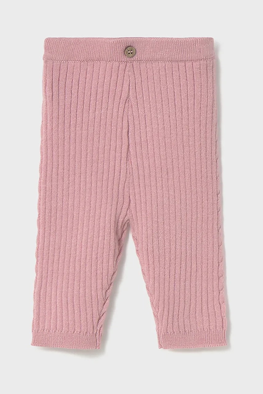 Mayoral Newborn leggins bebe culoarea roz, uni, 9926