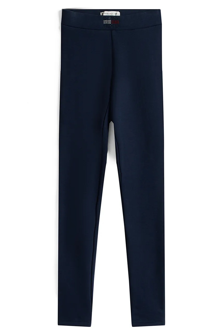 Детские леггинсы Tommy Hilfiger цвет чёрный однотонная KG0KG08774