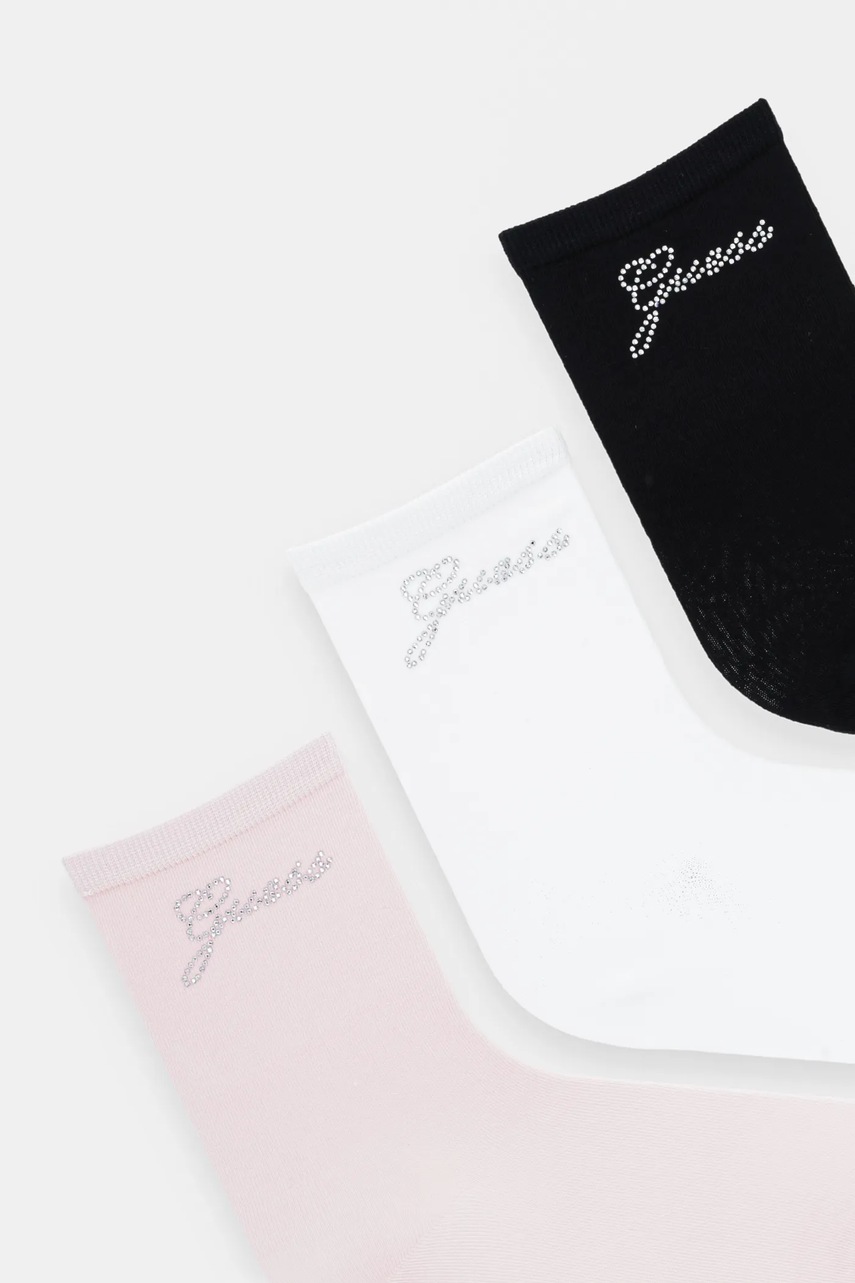 Детские носки Guess 3 шт цвет розовый J5BZ13 KBZU0 Детские носки Guess 3 шт цвет розовый J5BZ13 KBZU0