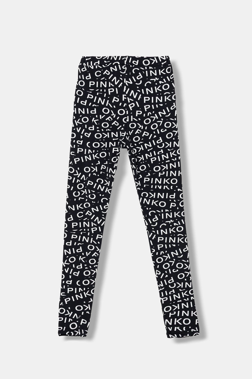 Детские леггинсы Pinko цвет чёрный узор KFPA040.C.LY003