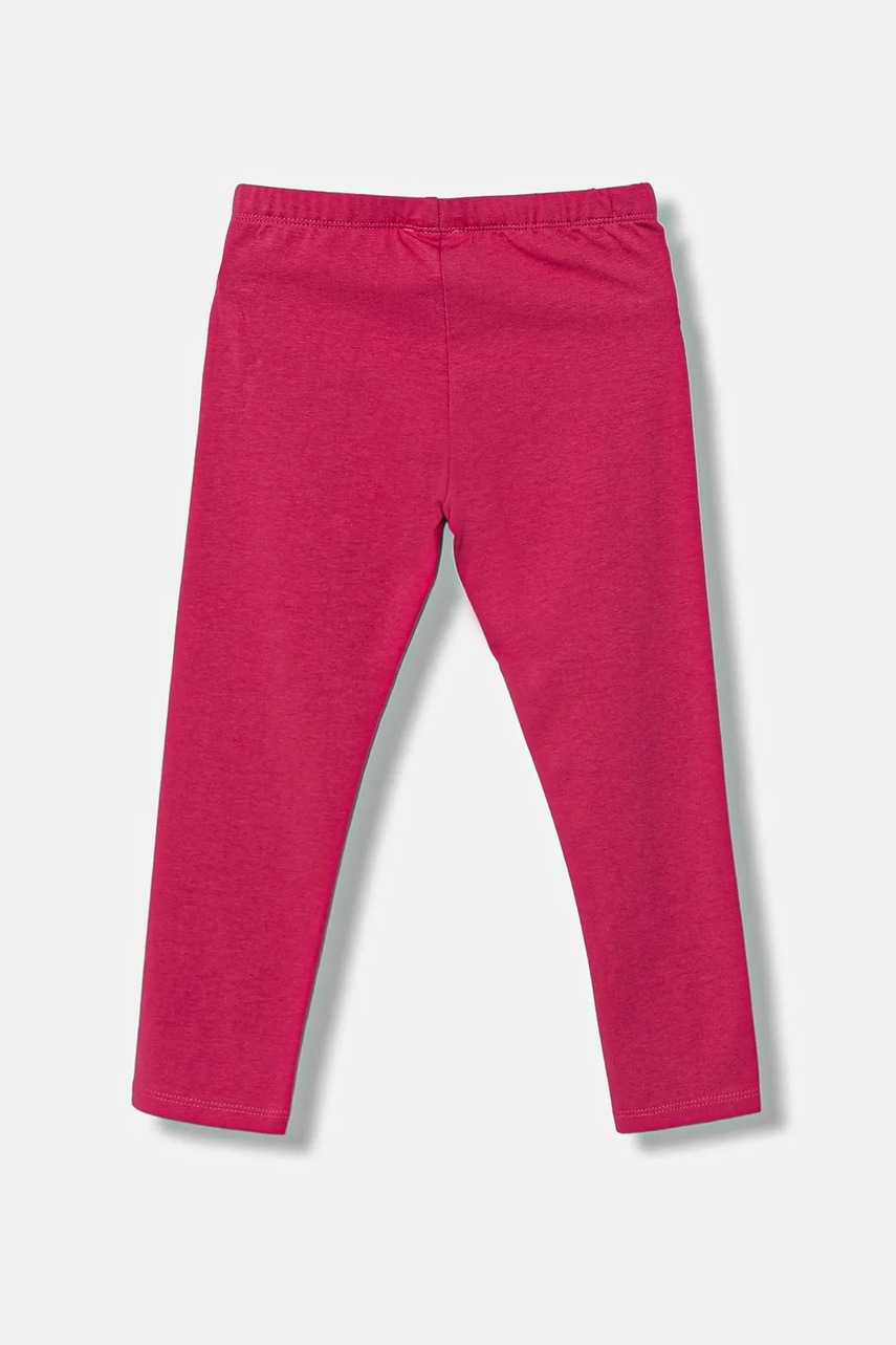 Детские леггинсы United Colors of Benetton цвет розовый однотонная 3MT1GF01L